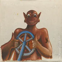 Jörg Immendorff, "Malerauto", 1989, Öl auf Leinwand