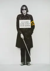 Timm Ulrichs, Ich kann keine Kunst mehr sehen!, 1975/2002/11, Farboffset auf Offsetpapier