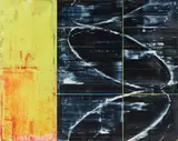 David Row, Swallowing Fire, 1996, Öl und Alkyd auf Leinwand