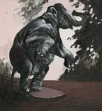 Kathrin Thiele, "Das große Fallen", 2006, Öl auf Leinwand