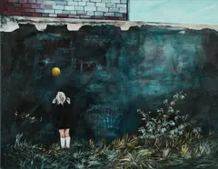 Kathrin Thiele, "Mauer", 2009, Öl auf Leinwand