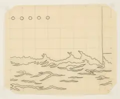 John Wesley, Ohne Titel, 1970, Bleistift auf Transparentpapier