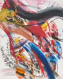 Walter Stöhrer, "Memorabilia", 1984, Mischtechnik auf Leinwand