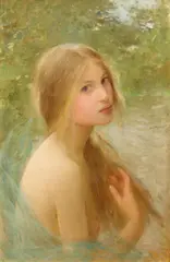 Joan Brull y Vinyolas, Wasser-Nymphe, Vor 1904, Öl auf Leinwand
