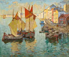 Konstantin Gorbatov, "In Venedig", 1925, Öl auf Leinwand
