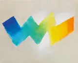 Heinz Mack, "Mein Diagramm für die Lichtfarben - Chromatische Konstellation", 1994, Acryl auf Leinwand