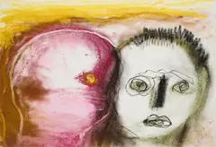Miriam Cahn, Ohne Titel, 2022, Inkjet-Print auf leichtem Karton