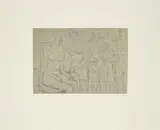 Henry Moore, Group of Figures, 1974, Farblithografie auf BFK RIVES (Wasserzeichen)