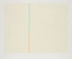 Ohne Titel by Antonio Calderara, 1969, Farbserigrafie auf leichtem Karton, sold Sep 2024