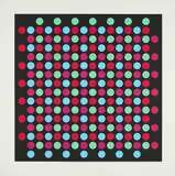 Almir Mavignier, Ohne Titel, 1973, Farbserigrafie auf leichtem Karton