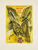 Jonathan Meese, Großmeisterin Hagen von Tronje, 2004, Kombinationsdruck auf Arches (Wasserzeichen)