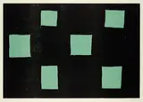 Günther Förg, 6 Rechtecke, 1991, Farbholzschnitt auf strukturiertem Bütten