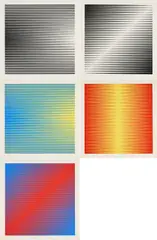 Getulio Alviani, Aus: Design, 1971, Serigrafie und Farbserigrafie auf Karton