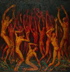 Lorenz Bösken, Ohne Titel, Öl auf Leinwand