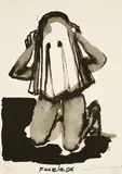 Marlene Dumas, Faceless, 1993, Serigrafie auf leichtem Karton
