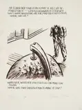 Ohne Titel (He could not) by Raymond Pettibon, 2008, Ditone-Print auf leichtem Karton, sold Sep 2024