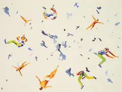 Norbert Bisky, -08.23h-, 2010, Ditone-Print auf Büttenkarton