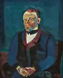 Josef Scharl, Männliches Bildnis, 1937, Öl auf Leinwand