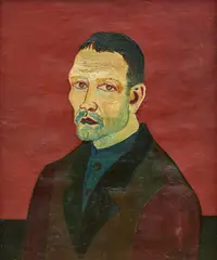 Maschinist by Josef Scharl, 1937, Öl auf Leinwand, sold Nov 2024