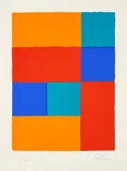 Aus: Die Sammlung Kemp by Ulrich Erben, 2001, Farbserigrafie auf Velin, sold Oct 2024