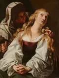 Italienische Schule, Büßende Magdalena, Öl auf Leinwand