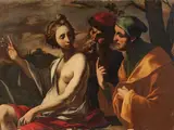 Römischer Meister Römische Schule, Susanna im Bade, Öl auf Leinwand