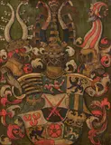 Deutsche Schule, Wappen der Herzöge von Sachsen, Wohl 16. Jh, Öl/Tempera (?) auf Holz