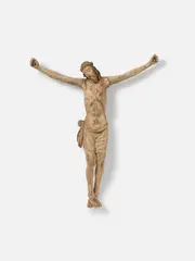 Südeuropäisch, Corpus Christi, Weichholz, vollrund geschnitzt, polychrom gefasst