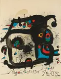Homenatge a Joan Prats by Joan Miró, 1971, Farblithografie auf Bütten, sold Jan 2025