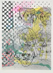 Wir mußten handeln by Sigmar Polke, 1999, Farbserigrafie auf Karton, sold Sep 2024
