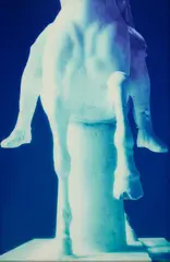 Thomas Florschuetz, Ohne Titel (Reiter ) IV, 2003, C-Print. Unter Acrylglas. Auf Aluminium kaschiert