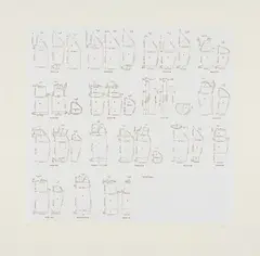 Ohne Titel (Wollquatsch) by Rosemarie Trockel, 1994, Farbradierung auf BFK RIVES (Wasserzeichen), sold Feb 2025