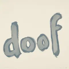 C. O. Paeffgen, Ohne Titel (doof), 1994, Farblithografie auf Bütten