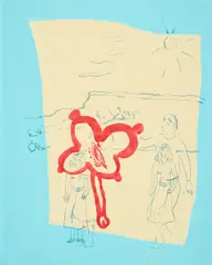 Hans Peter Adamski, Ohne Titel, 2002, Mischtechnik auf Leinwand