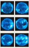 Katharina Sieverding, Die Sonne um Mitternacht schauen, 2019/21, Mappe mit 6 Inkjet-Prints auf Karton. In originaler Mappe