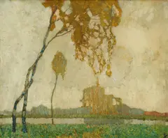 Walter Ophey, Elegie, Um 1907, Öl auf Leinwand