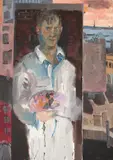 Rainer Fetting, "Self Portrait at Greenwich Street (N.Y.)"