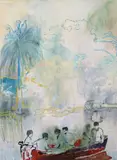 Peter Doig, Imaginary Boys, 2013, Inkjet-Print auf leichtem Karton