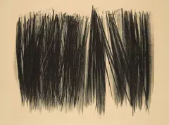 L 105 by Hans Hartung, 1963, Lithografie auf Arches (Wasserzeichen), sold Feb 2025