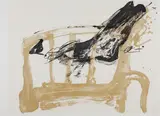Antoni Tàpies, Chaise et Pied (Aus: Variations), 1984, Farblithografie auf BFK RIVES FRANCE (Wasserzeichen)