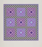 Victor Vasarely, Jalons VI, 1986, Farbserigrafie auf Arches FRANCE (Wasserzeichen)