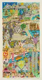 James Rizzi, The same Wind blows around the World, 1994, 3D-Farbserigrafie auf leichtem Karton