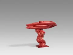 Tony Cragg, Laster, 2013, Acrylharz, in Signalrot eingefärbt