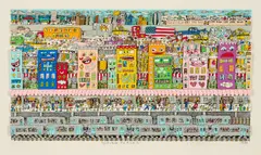 Going Places by James Rizzi, 1994, 3D-Farbserigrafie auf leichtem Karton, sold Sep 2024