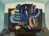 Johann Georg Müller, Stillleben, 1976, Öl auf Karton