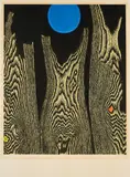 Max Ernst, Forêt et Soleil - Der Bretterwald, 1956, Farbfotolithografie auf Bütten