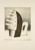 Konrad Klapheck, Die Schwiegermutter, 1967/68, Farblithografie auf Bütten