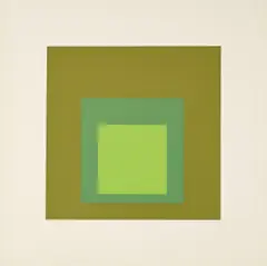 Josef Albers, Tuscany, 1966, Farbserigrafie auf leichtem Karton
