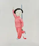 Lin Hairong, "Mulan Schwert", 2006, Öl auf Leinwand