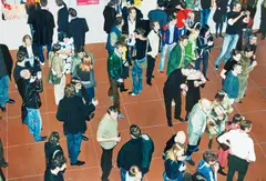 Frank Bauer, "Party im Kunstpalast", 2004, Öl auf Leinwand